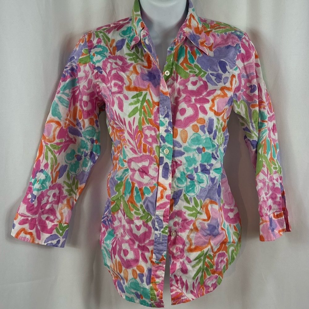 Ralph Lauren Cotton button front collared shirt SP